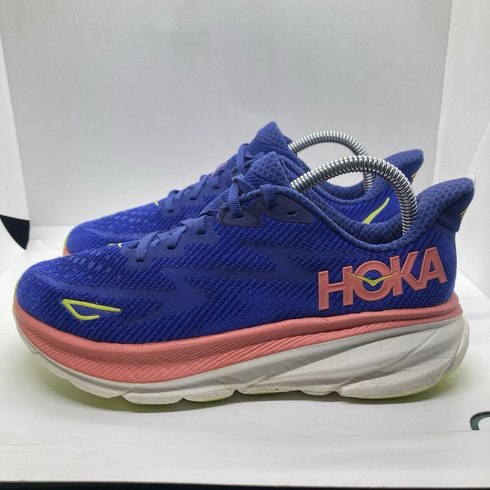 Hoka One One Women's Running Shoes in Royal Blue with Pink Accents